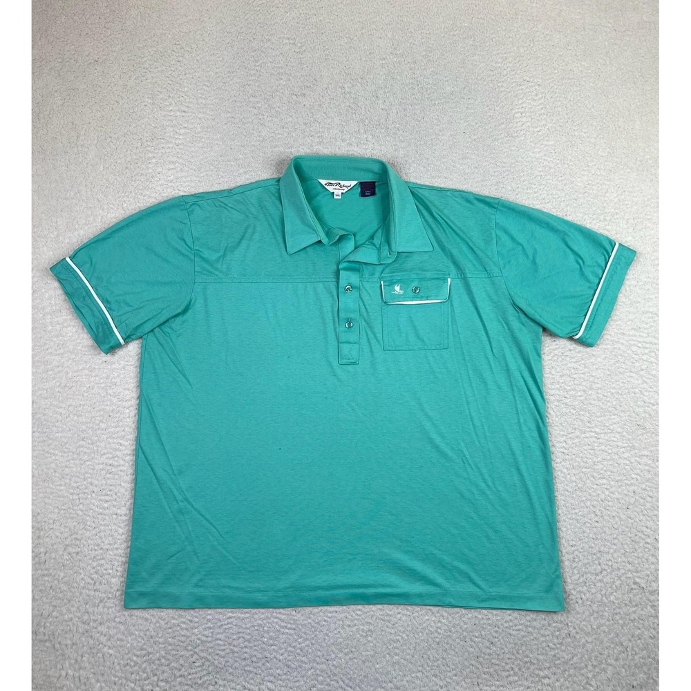 Tori Richard Polo Shirt Mens 2XL Golf Casual Pocket Cotton Blend XXL
